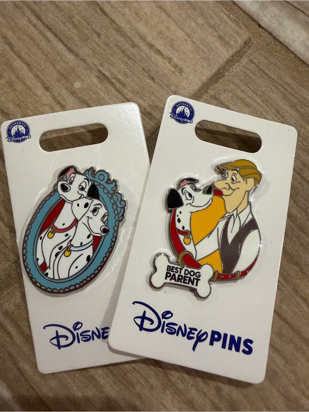 Disney 101 Dalmatians best dog parent Enamel Pin Set